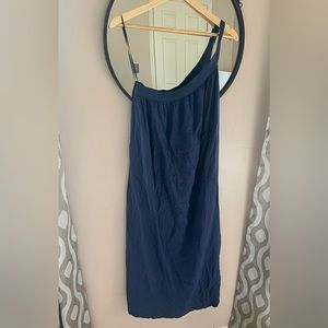 One Shoulder Navy Dress Old Navy